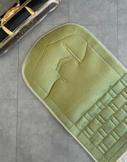 yağ yeşili ortopedik seccade sultan serisi 2