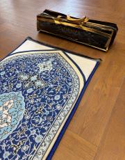 lacivert ortopedik seccade etnik desenli 2