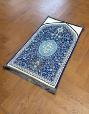 lacivert ortopedik seccade etnik desenli 4