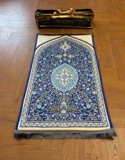 lacivert ortopedik seccade etnik desenli 5