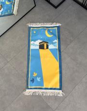 mavi kaymaz taban çocuk seccadesi uzay yolu