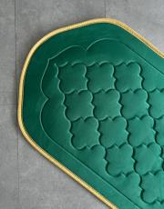 yeşil- gold biyeli ortopedik seccade yadigar serisi 4