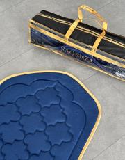 lacivert - sarı biyeli ortopedik seccade yadigar serisi 3