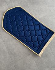 lacivert - sarı biyeli ortopedik seccade yadigar serisi 4