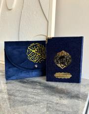 lacivert isme özel çanta boy kuran