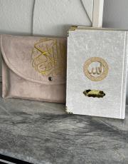 kum beji isme özel kuran seti ( orta boy )