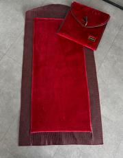 bordo çantalı diz ağırtmayan peluş seccade - 2