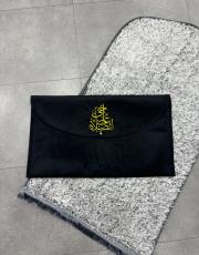 siyah seccade çantası ( hayyal es salah yazılı ) 2