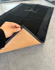 siyah seccade cami desenli deri astarlı 2