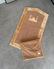 vizon çantalı seccade kabarık peluş kumaşlı cami desenli