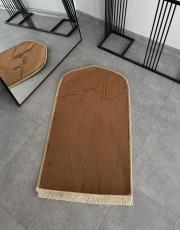 kahve ortopedik seccade sultan serisi tavşan tüyü