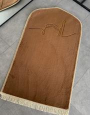 kahve ortopedik seccade sultan serisi tavşan tüyü 2