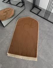 kahve ortopedik seccade sultan serisi tavşan tüyü 3