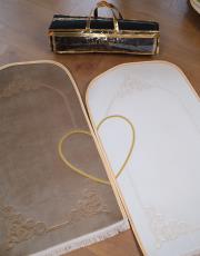 bej-beyaz kalpli seccade seti intizar