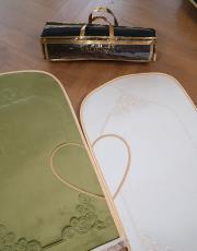 haki-beyaz kalpli seccade seti intizar