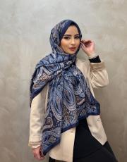 indigo mavi valeria vual desen şal
