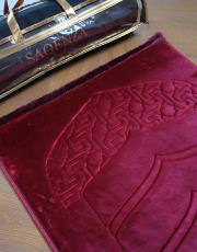 bordo ortopedik seccade peluş kumaşlı 2