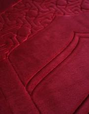 bordo ortopedik seccade peluş kumaşlı 4