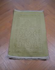 yağ yeşili 3 kaymaz taban tavşan tüyü seccade