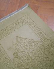 yağ yeşili 3 kaymaz taban tavşan tüyü seccade 2