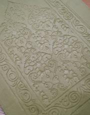 yağ yeşili 3 kaymaz taban tavşan tüyü seccade 4