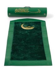 yeşil çantalı süper lüks seccade - 1