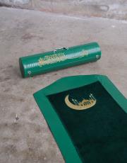 yeşil çantalı süper lüks seccade - 1 5