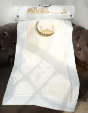 beyaz çantalı süper lüks seccade - 1 4