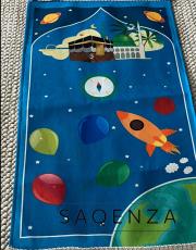 mavi roket dizayn çocuk seccadesi