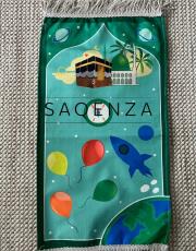 yeşil roket dizayn çocuk seccadesi