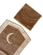 vizon hilal desenli kabarık peluş seccade 7