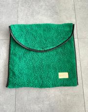 yeşil hilal desenli kabarık peluş seccade 5