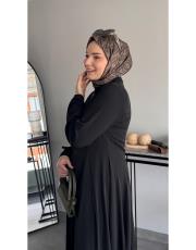 siyah adriana parça detaylı  ferace 3