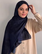 lacivert roma vual şal