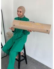 krem çantalı süper lüks seccade - 2 ( isme özel )