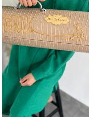 krem çantalı süper lüks seccade - 2 ( isme özel ) 6