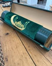 zümrüt yeşili çantalı süper lüks seccade - 2 ( isme özel ) 4