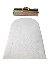 beyaz-beyaz biyeli ortopedik seccade mihrap dizayn 5