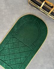 yeşil - gold biyeli ortopedik seccade mihrap dizayn 4