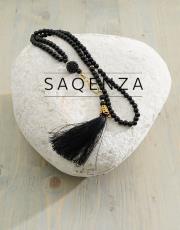 siyah inci tesbih vavlı püsküllü 2