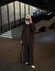 kahve modal bol formlu takım