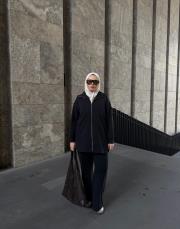 siyah modal bol formlu takım