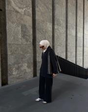 siyah modal bol formlu takım 2