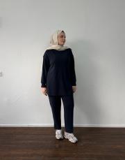 lacivert modal havuç formlu takım 2