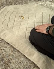 bej ortopedik yastıklı diz ağrısına özel seccade 5