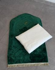 yeşil ortopedik yastıklı diz ağrısına özel seccade