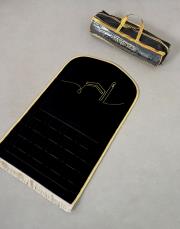 siyah - sarı biyeli ortopedik seccade sultan serisi outlet 2