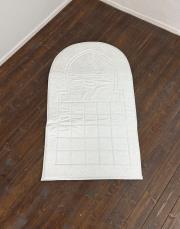 beyaz-beyaz biyeli ortopedik seccade mihrap serisi -2 4