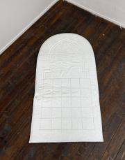 beyaz-beyaz biyeli ortopedik seccade mihrap serisi -2 5