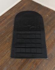 siyah - siyah biyeli ortopedik seccade mavera -2 dizayn